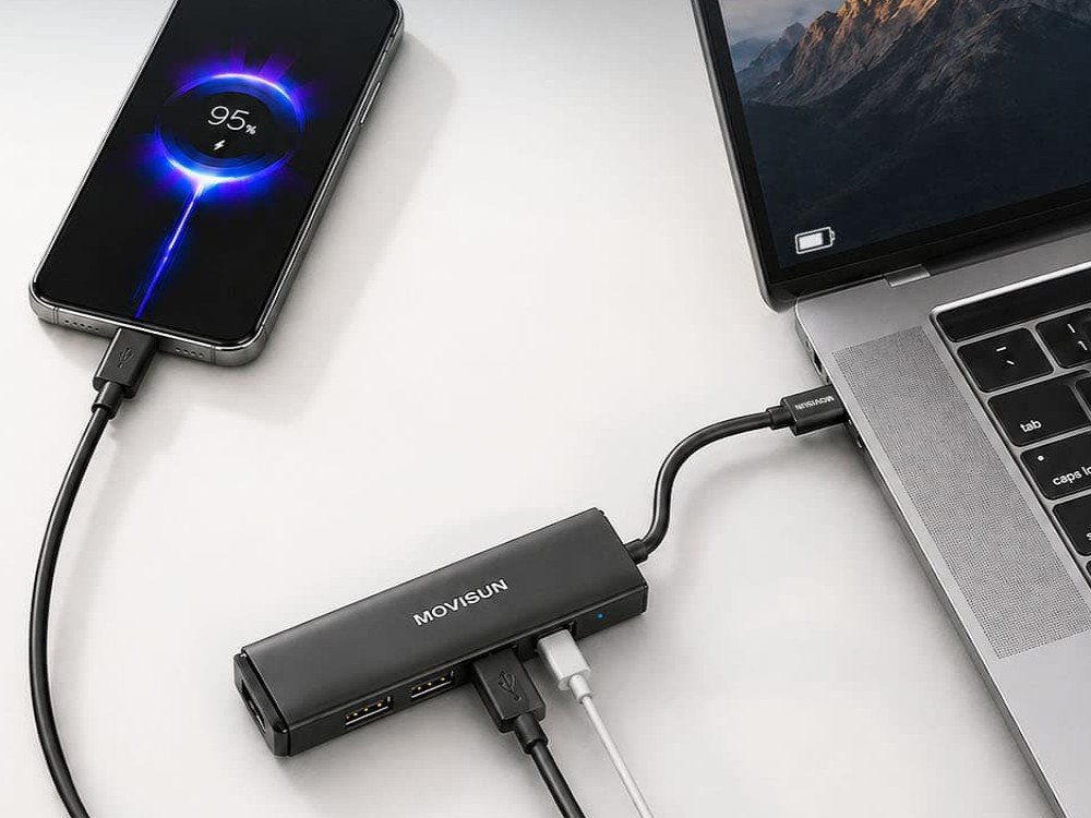 Maximiza el Potencial de tu Laptop y Celular: Guía de Hubs USB-C Movisun